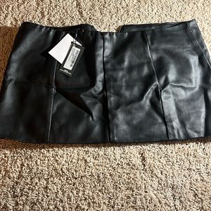 Short mini leather skirt from PRETTYLITTLETHING